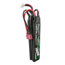 Gens ace 25C 1000mAh 3S1P 11.1V Nunchuck 3X Airsoft Gun Lipo Battery with T Plug