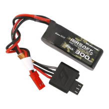 Gens ace G-Tech 35C 300mAh 2S1P 7.4V Airsoft Gun Lipo Battery with JST-SYP Plug