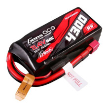 Gens ace G-Tech 4300mAh 3S1P 11.4V 60C Lipo baterija su T formos kištuku