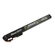 Gens ace 25C 1200mAh 3S1P 11.1V Airsoft Gun Lipo baterija su mini Tamiya kištuku Ilgo dydžio