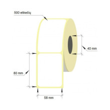 Lipnios etiketės 58x80mm/...