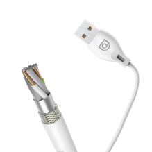 Dudao cable micro USB cable 2.4A 1m white (L4M 1m white)