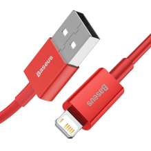 Baseus Superior USB - Lightning cable 2.4 A 1 m red (CALYS-A09)