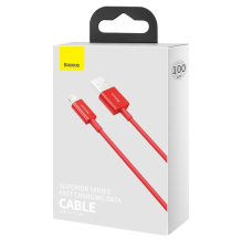 Baseus Superior USB - Lightning cable 2.4 A 1 m red (CALYS-A09)