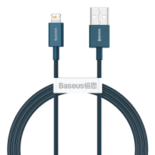 „Baseus Superior“ USB laidas – „Lightning 2,4A“, 1 m mėlynas (CALYS-A03)