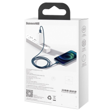 „Baseus Superior“ USB laidas – „Lightning 2,4A“, 1 m mėlynas (CALYS-A03)