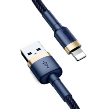 Baseus Cafule USB-A / Lightning 1.5A QC 3.0 cable 2 m - blue-gold