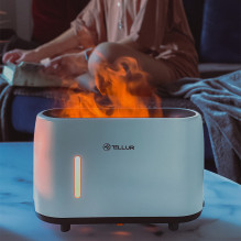 Tellur Flame aroma diffuser 240ml, 12 hours, remote control, white