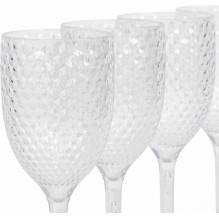 Cambridge CM07655EU7 Fete Diamond 4pcs wine glass set clear