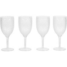 Cambridge CM07655EU7 Fete Diamond 4pcs wine glass set clear