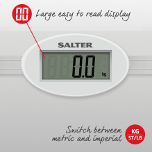 Salter 9018S SV3RCFEU16 Glass Electronic Bathroom Scale