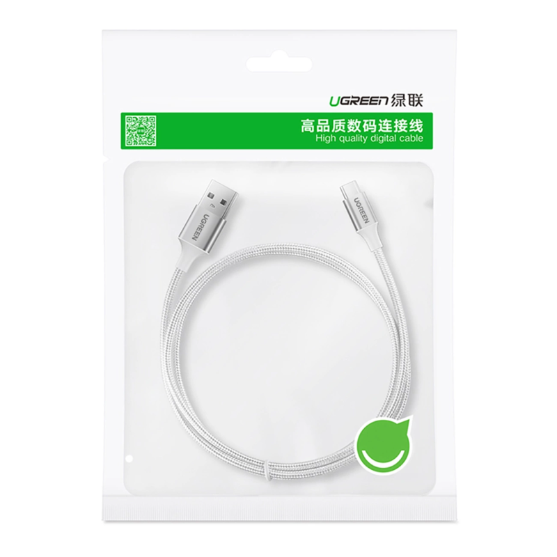 Ugreen US288 60409 USB-A / USB-C QC 3.0 3A 3m cable - white