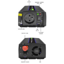 Qoltec Monolith maitinimo adapteris / inverteris Auto / Indoor 600 W Black