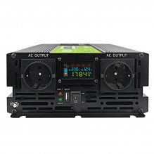 Green Cell PowerInverter LCD 12 volt 2000W/40000W car inverter with display - pure sine wave