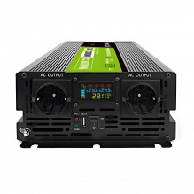 Green Cell PowerInverter LCD 24 V 3000W/60000W vehicle inverter with display - pure sine wave