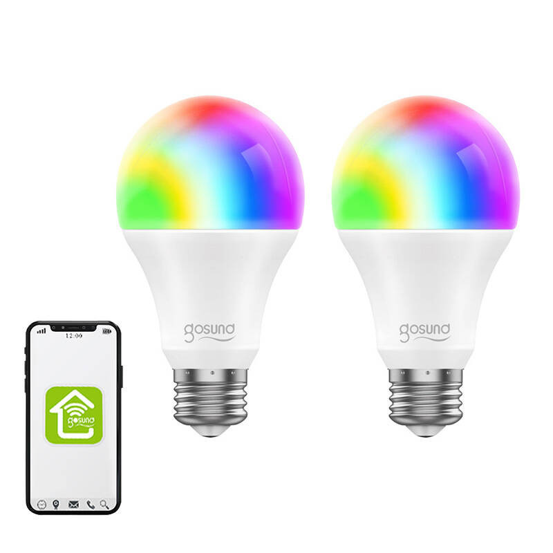 Smart Bulb WiFi RGB LED Gosund WB4-2 E27 (2 pakuotės) Tuya