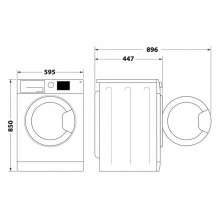 Front-loading washing machine Indesit BWSE 71295X WBV EU