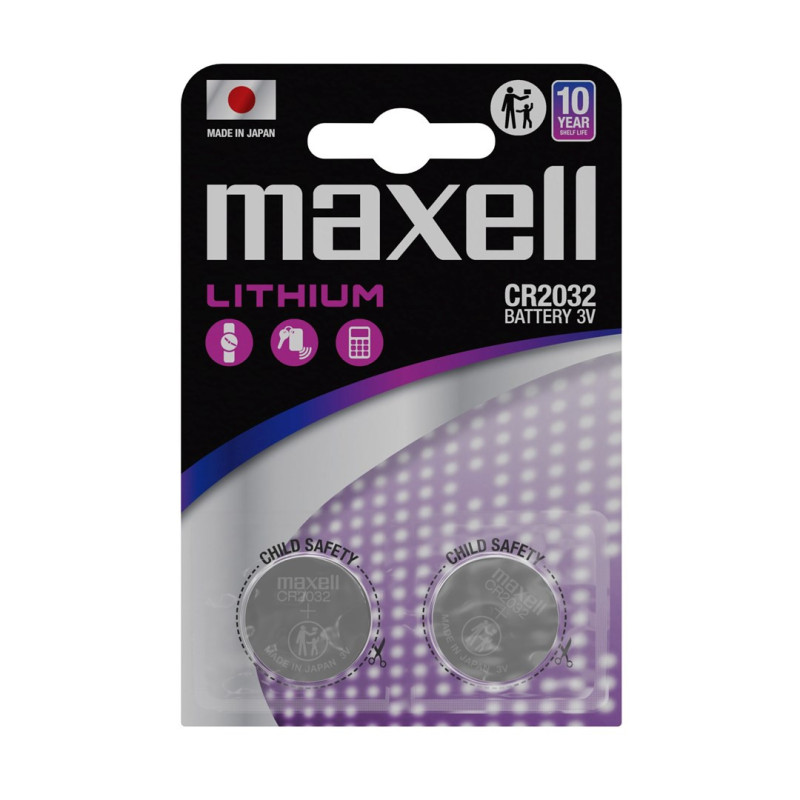 MAXELL CR2032 Battery specialized 2 pcs.