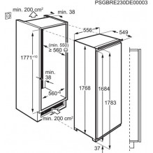 178 cm. built-in freezer AEG ABE818E6NC