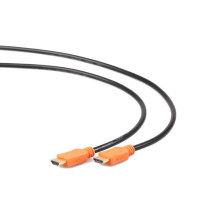 HDMI Laidas - Gembird 3m HDMI tipo A, juodas, oranžinis