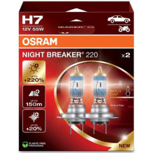 Automobilių Žibintų Lemputė - Osram Night Breaker 220 H7 2 vnt