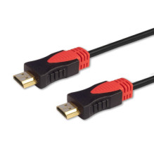 HDMI Laidas - Savio CL-95 1,5 M Juodas/ Raudonas