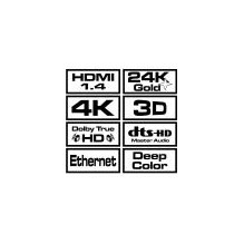 HDMI Laidas - Savio CL-01 1,5 M Juodas