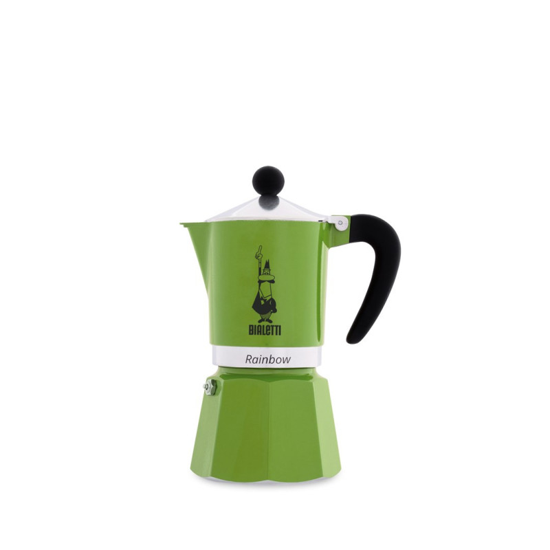 Bialetti Rainbow Moka pot Black, Green