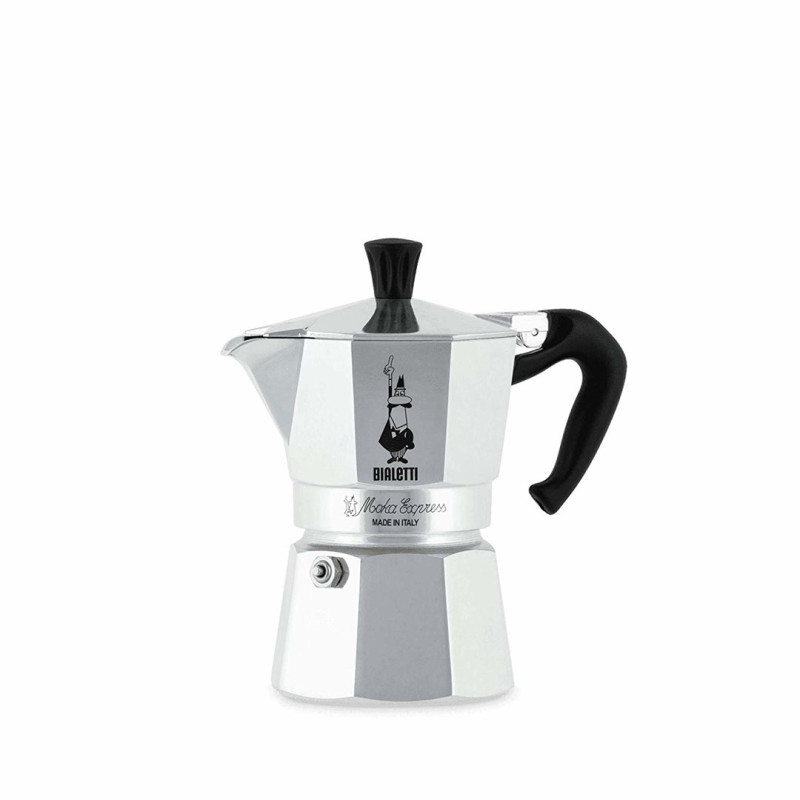 Bialetti Moka Express Moka pot 0.2 L Aluminum, Black