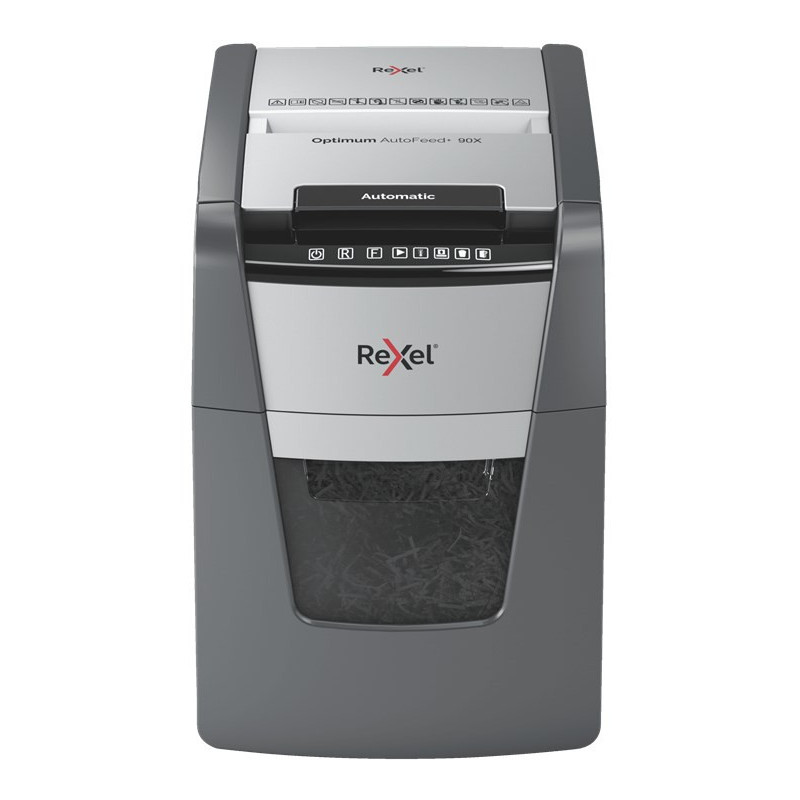 Rexel AutoFeed+ 90X paper shredder Cross shredding 55 dB Black, Grey