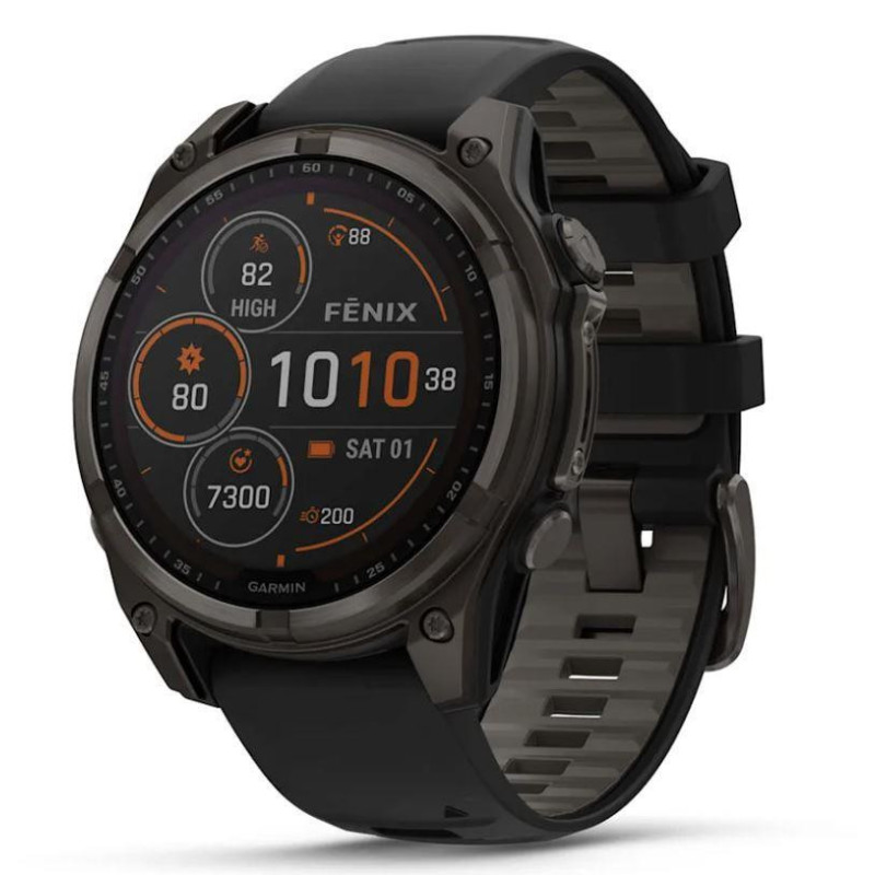 SMARTWATCH FENIX 8 SAPP. SAULES / JUODAS / PILKAS 010-02907-11 GARMIN