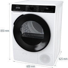 Gorenje DPNA92WIFI ​​džiovykla Laisvai pastatoma priekinė apkrova 9 kg A++ juoda, balta