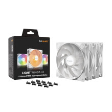 be quiet! LIGHT WINGS LX 120mm PWM High Speed 3-Pack White Computer case Fan 12 cm 3 pc(s)