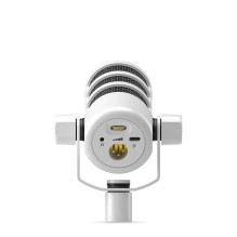 RØDE PodMic USB White - dinaminis mikrofonas podcast'ui