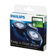 „Philips HQ900“ serijos skutimosi galvutės HQ56 / 50, perdirbamos „CloseCut“ keičiamos skutimosi galvutės