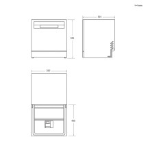 Candy RapidÓ CP 6E51LS Freestanding 6 place settings E