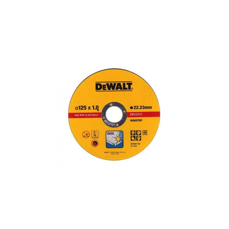 DeWALT DT3507-QZ angle grinder accessory Cutting disc