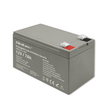 Qoltec 53076 AGM battery , 12V , 7Ah , max. 105A , Security