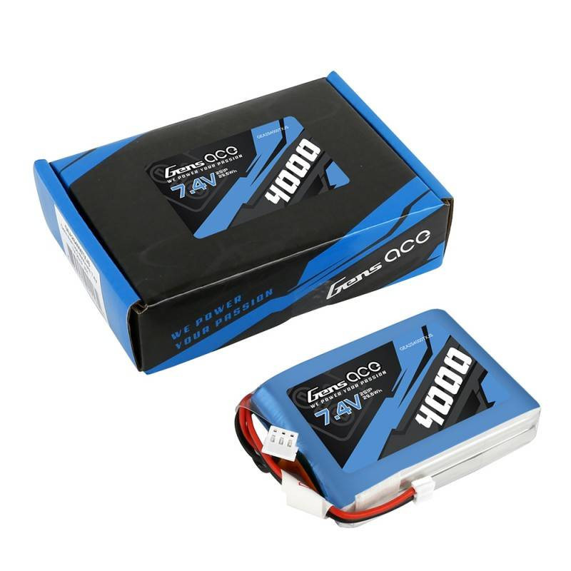 Gens Ace 4000mAh 7.4V 1C LiPo battery