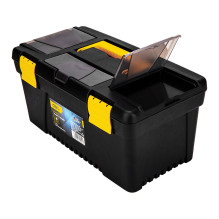 Plastic Tool Box Deli Tools EDL432417, 15'' (yellow)