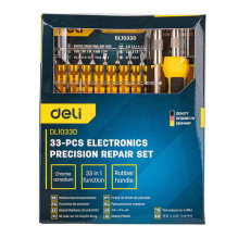 Precision Screwdriver set 33 pcs Deli Tools EDL1033D