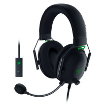 „Razer Blackshark V2“ ausinės su laidine galvute, žaidimų apyranke, juoda, žalia