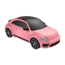 RASTAR R / C 1:24 Volkswagen Beetle nuotolinio valdymo automobilis - spalvos keitimas (rožinė)