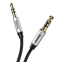 Baseus Yiven M30 stereo AUX 3.5 mm audio cable male mini jack 1m silver-black (CAM30-BS1)