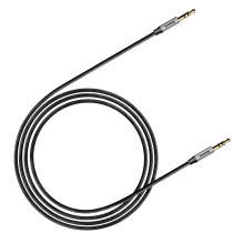 Baseus Yiven M30 stereo AUX 3.5 mm audio cable male mini jack 1m silver-black (CAM30-BS1)