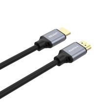 HDMI Laidas - UNITEK C138W 2m 2.1 48Gbps HDR10 juodas, pilkas