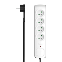 Hama Premium 4-Socket Surge Protector Strip 1.5m - White