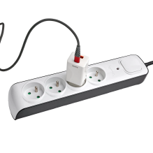 Hama Premium 4-Socket Surge Protector Strip 1.5m - White