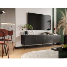 Cama RTV cabinet SIENA 200x40x60 mat black