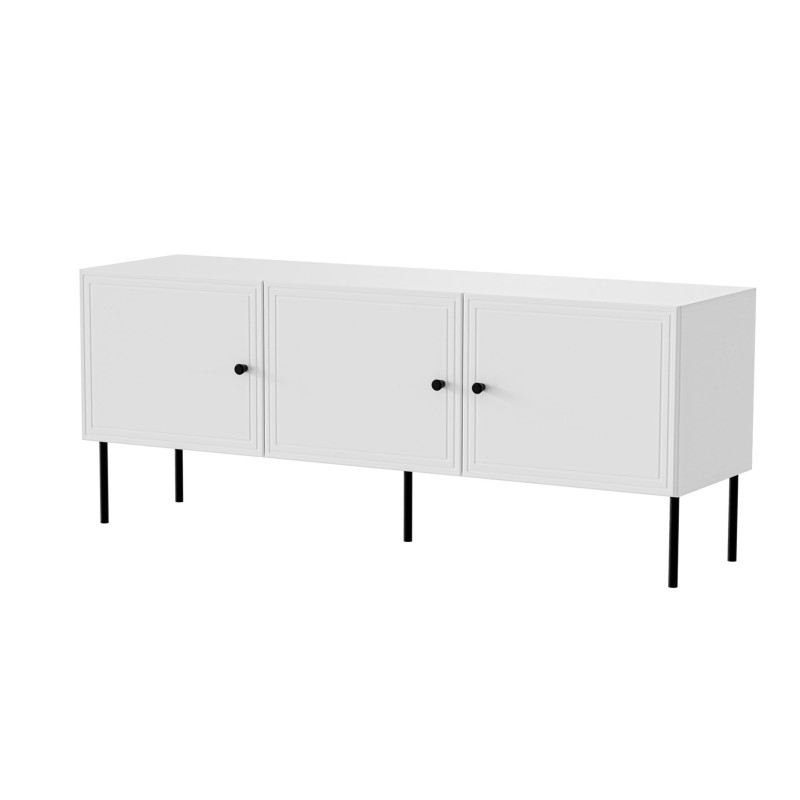 Cama RTV 3D spintelė PALAZZO BIS 151x40x60 balta matinė